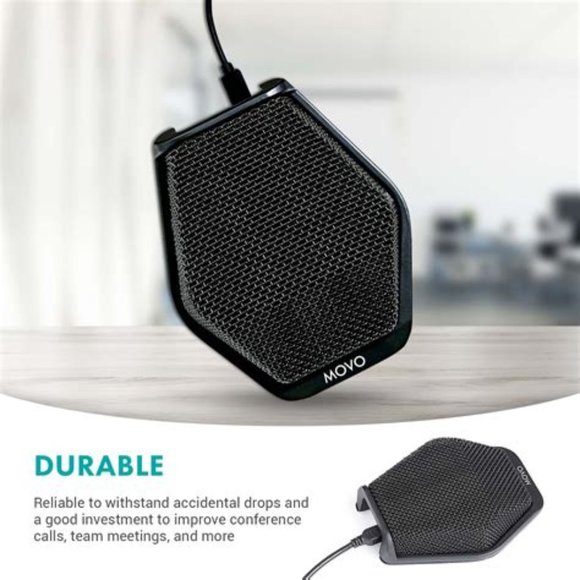 Movo USB Desktop Conference Computer Microphone With 180 Degrees - Picture 1 of 6